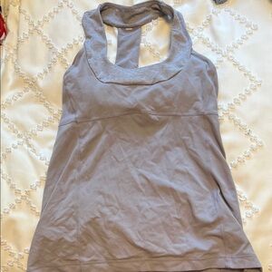 Lululemon Athletica Light Gray Tank Top